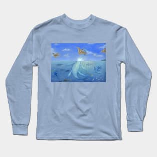 Hunting Plesiosaur Long Sleeve T-Shirt